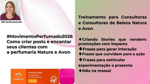 #MovimentoPerfumado2026 Como criar posts e encantar seus clientes com a perfumaria Natura e Avon - Parte 1 - Rede Social - CBT - 11/11 - 21h00