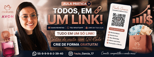 Crie seu Cartão de Visitas com QR Code - Venha aprender fazer teu cartão gratuito em 3 passos simples! - CBT - 10/08 - 07h00