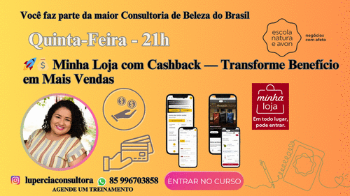 🚀💰 Minha Loja com Cashback - Transforme Benefício em Mais Vendas - CBT - 12/02 - 21h00