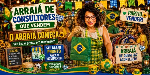 O ARRAIÁ COMEÇA- SEU BAZAR PRONTO PARA O MOVIMENTO - COMO DEIXAR TUDO PRONTO PARA O GRANDE DIA - CBT - 21/06 - 10h30