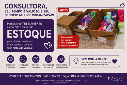 ESTOQUE 1 - ORGANIZE SEU ESTOQUE - DICAS PRATICAS - CBT - 07/06 - 09h00