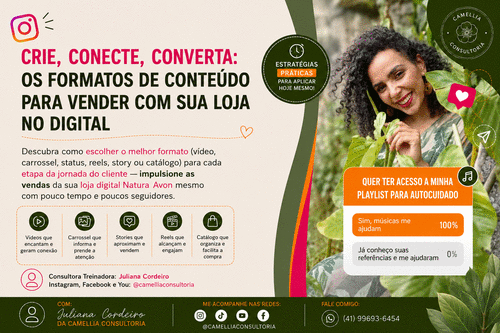 CRIE, CONECTE, CONVERTA: - FORMATOS DE CONTEÚDO PARA VENDER COM SUA LOJA NO INSTAGRAM - CBT - 19/06 - 08h30