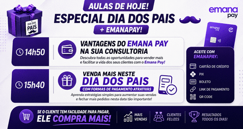 Venda mais nesse dia dos Pais - Com formas de pagamento atrativas - CBT - 28/07 - 15h40
