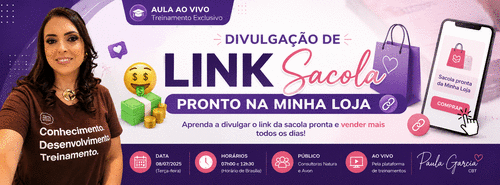 Venda mais com o link da Sacola da Minha Loja! - Descubra como divulgar sua sacola e facilitar a compra dos seus clientes. - CBT - 15/07 - 07h00