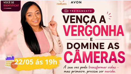 Vença a vergonha e domine as câmeras: - Prática - CBT - 22/05 - 19h00