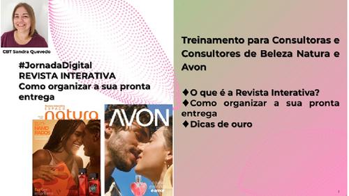 #JornadaDigital  REVISTA INTERATIVA  Como organizar a sua pronta entrega - Parte prática - Ferramenta Natura - CBT - 13/05 - 21h00