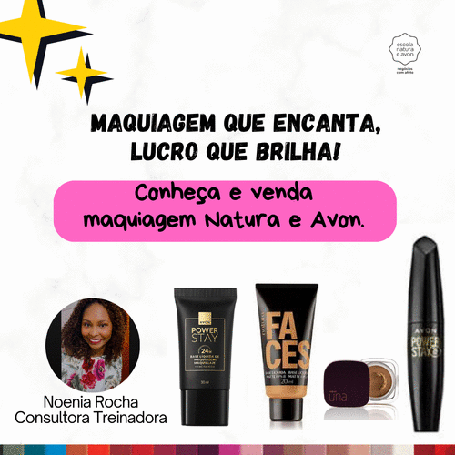 #produtos - Maquiagem que encanta, lucro que brilha! - Conheça e venda maquiagem Natura e Avon - CBT - 23/02 - 13h55