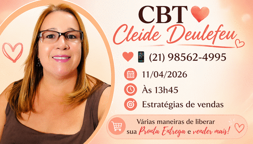 Estratégia de vendas - Está com produtos parados na prateleira ? Essa aula pode mudar o jogo. - CBT - 11/04 - 13h45