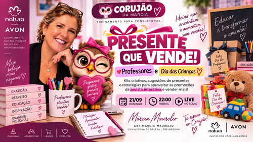 CORUJÃO. PRESENTE QUE VENDE! - kits criativos para dia professores e dia das crianças - CBT - 21/09 - 22h00