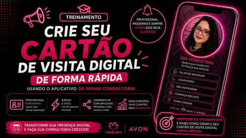Crie seu Cartão de Visita Digital de forma rápida - App Minha Consultoria - CBT - 13/08 - 08h30