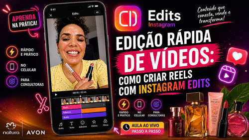 EDIÇÃO RÁPIDA DE VÍDEOS: - COMO CRIAR REELS DIRETO NO INSTAGRAM - CBT - 27/06 - 16h30