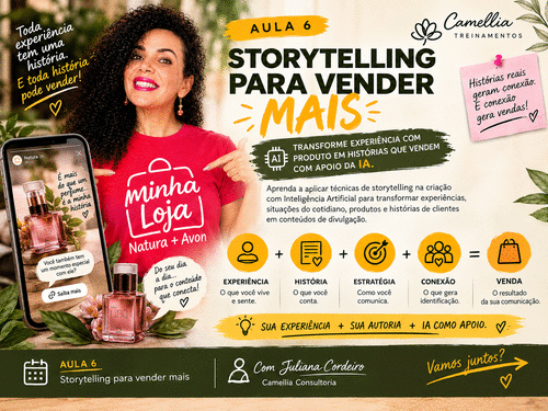 STORYTELLING COM IA PARA VENDER MAIS - TRANSFORME EXPERIÊNCIA COM PRODUTO EM HISTÓRIAS QUE VENDEM - CBT - 25/10 - 08h30
