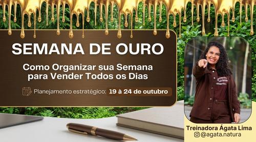 SEMANA DE OURO - COMO ORGANIZAR A SUA SEMANA PARA VENDER TODOS OS DIAS - CBT - 19/10 - 07h55