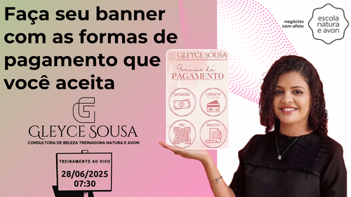 Tenha mais de uma opção de forma de pagamento e informe ao seu cliente. - Faça seu banner com as formas de pagamento que você aceita - CBT - 28/06 - 07h30