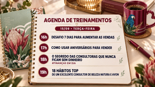 🚀 *16h DESAFIO 7 DIAS PARA - AUMENTAR AS VENDAS* - CBT - 15/09 - 16h00
