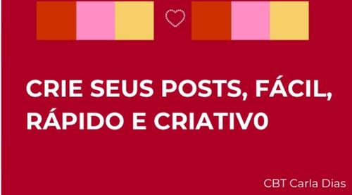 CRIE SEU POST EM APENAS 3 PASSOS - FÁCIL, RÁPIDO e PRÁTICO  vamos fazer presentes com nomes criativos, para DIA DAS MÃES - CBT - 27/04 - 07h30