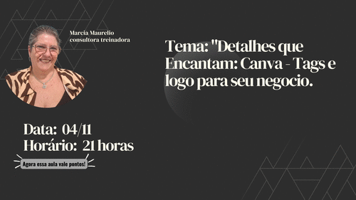 "Detalhes que Encantam: Canva - Tags e logo para seu negocio. - CBT - 04/11 - 21h00