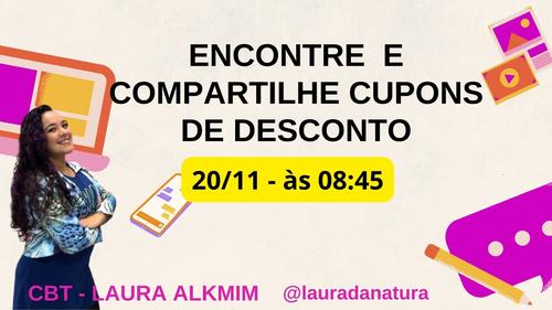 CUPOM DE DESCONTO - ENCONTRE E COMPARTILHE CUPONS DE DESCONTO - GN - MARCELA RAMALHO GODINHO - 20/11 - 08h45