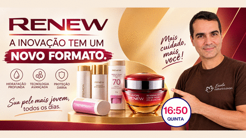 #PRODUTOS - PRODUTOS PARA O ROSTO - Renew, a inovação tem um novo formato - cbt - rogelio - CBT - 17/09 - 16h50