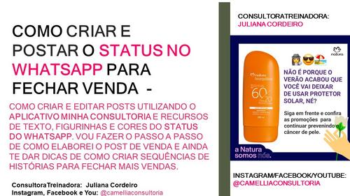VENDA NO DIGITAL: - COMO CRIAR POST NO STATUS DO WHATSAPP PARA FECHAR VENDAS - CBT - 07/12 - 08h15