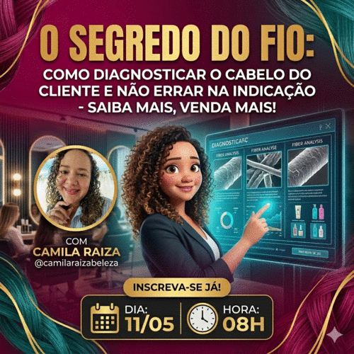 #produtos O Segredo do Fio: Como diagnosticar o cabelo da cliente e não errar na indicação - aprenda mais, venda mais! - CBT - 11/05 - 08h00
