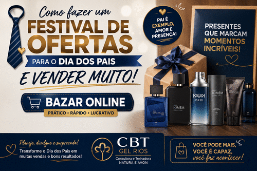 FESTIVAL DE OFERTAS PARA VENDER MUITO NO DIA DOS PAIS - PARTE PRATICA - CBT - 28/07 - 19h45
