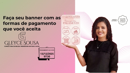 Tenha mais de uma opção de forma de pagamento e informe ao seu cliente. - Faça seu banner com as formas de pagamento que você aceita - CBT - 13/12 - 07h30
