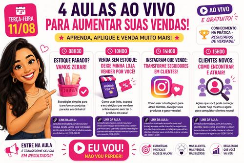 estoque parado ? VAMOS ZERAR - estrategias simples para transformar produtos parados em dinheiro - CBT - 11/08 - 08h30