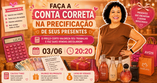 Faça a conta correta na - Precificação dos seus presentes - CBT - 03/06 - 20h20
