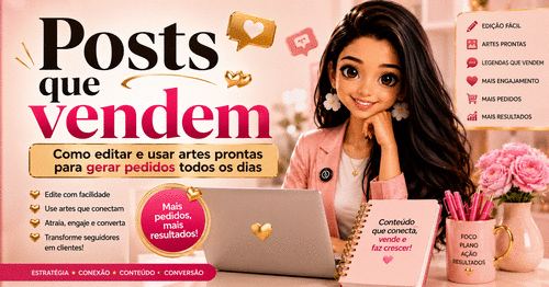 Posts que vendem - Como editar e usar artes prontas para gerar pedidos. - CBT - 08/05 - 19h30