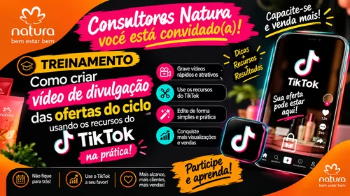 Aprenda a fazer seu vídeo de divulgação do ciclo com o tik tok - Rápido e fácil - CBT - 30/09 - 18h00