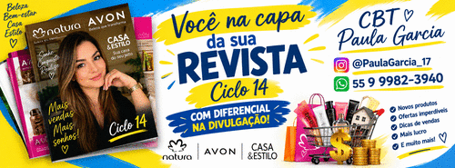 Você na Capa da Revista Interativa: Personalize e Venda Mais - Ciclo 14 INOVANDO com sua foto, seu link e mais oportunidades de vendas. - CBT - 15/09 - 12h28